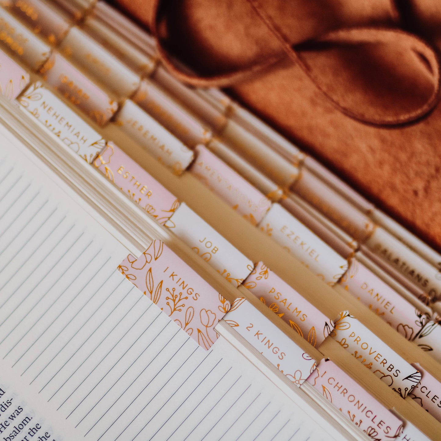 The Daily Grace Co - Gold Foil Bible Tabs - Dusty Pink