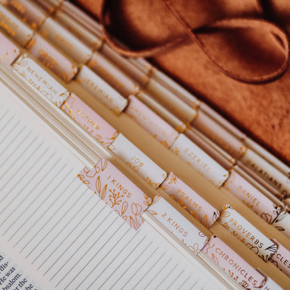 The Daily Grace Co - Gold Foil Bible Tabs - Dusty Pink