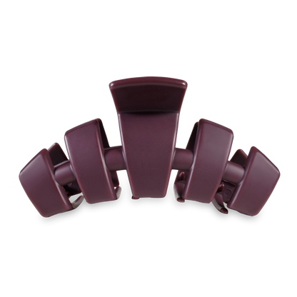 TELETIES - Classic Hair Clip | Large | Burgundy Bliss