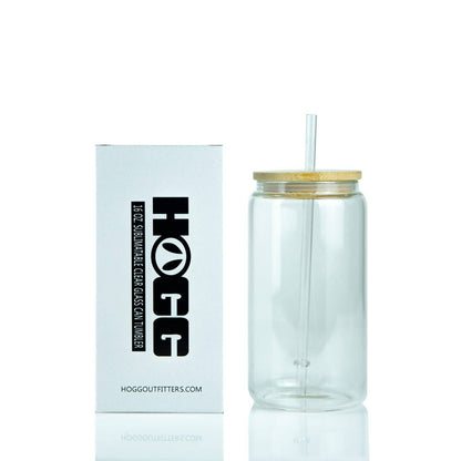 Hogg Outfitters - 16oz SUBLIMATION CLEAR GLASS CAN TUMBLER