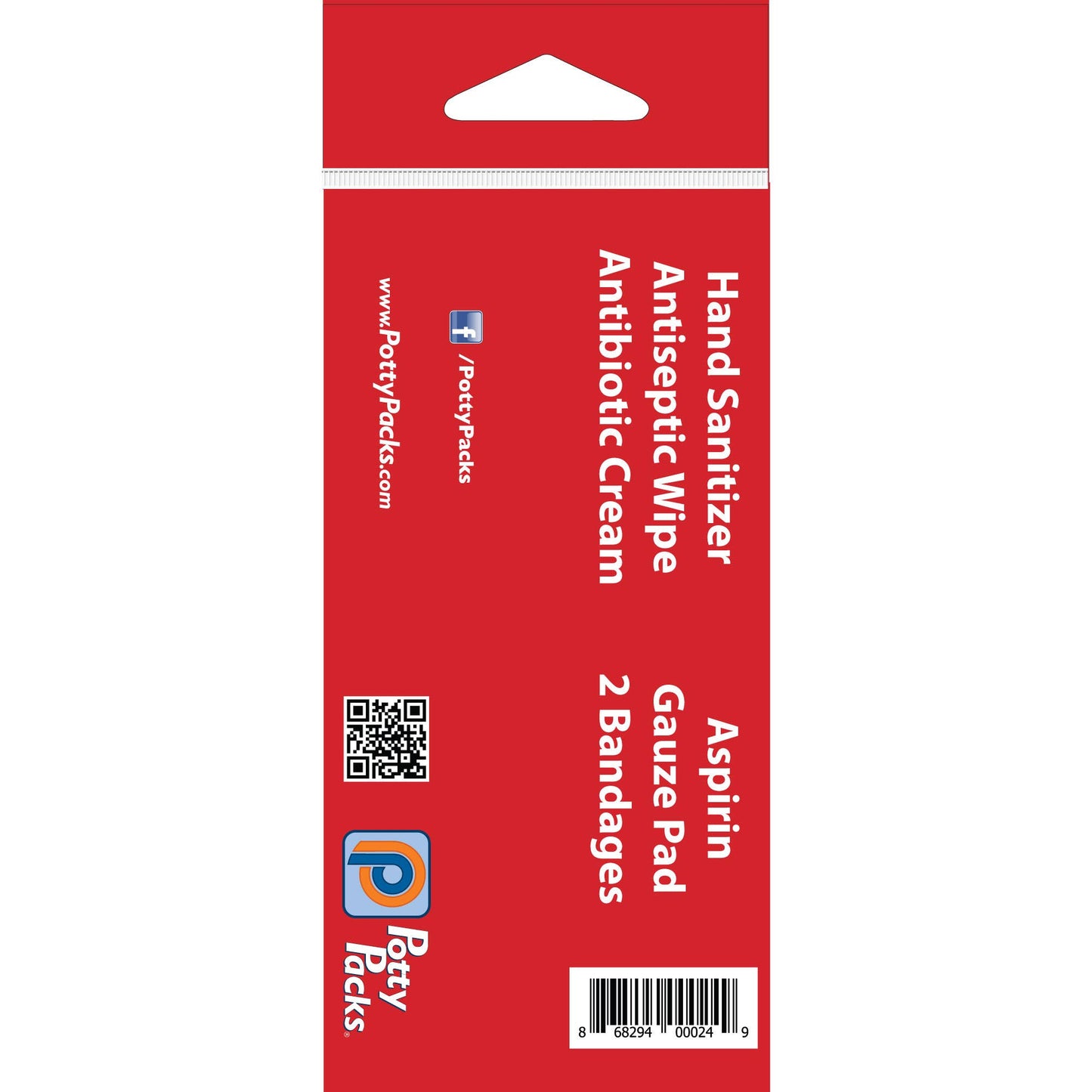 Potty Packs - First Aid Kit: Compact & Essential for Small Emergencies