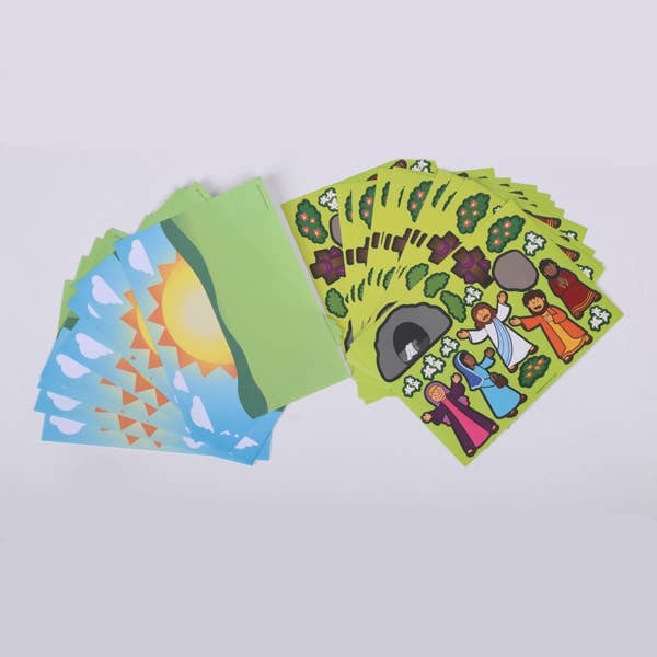 Swanson Christian Products - Sticker Scenes He Lives 6 Ct