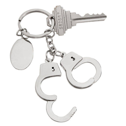 Creative Gifts International Inc. - Handcuff Keychain With Engraving Tag