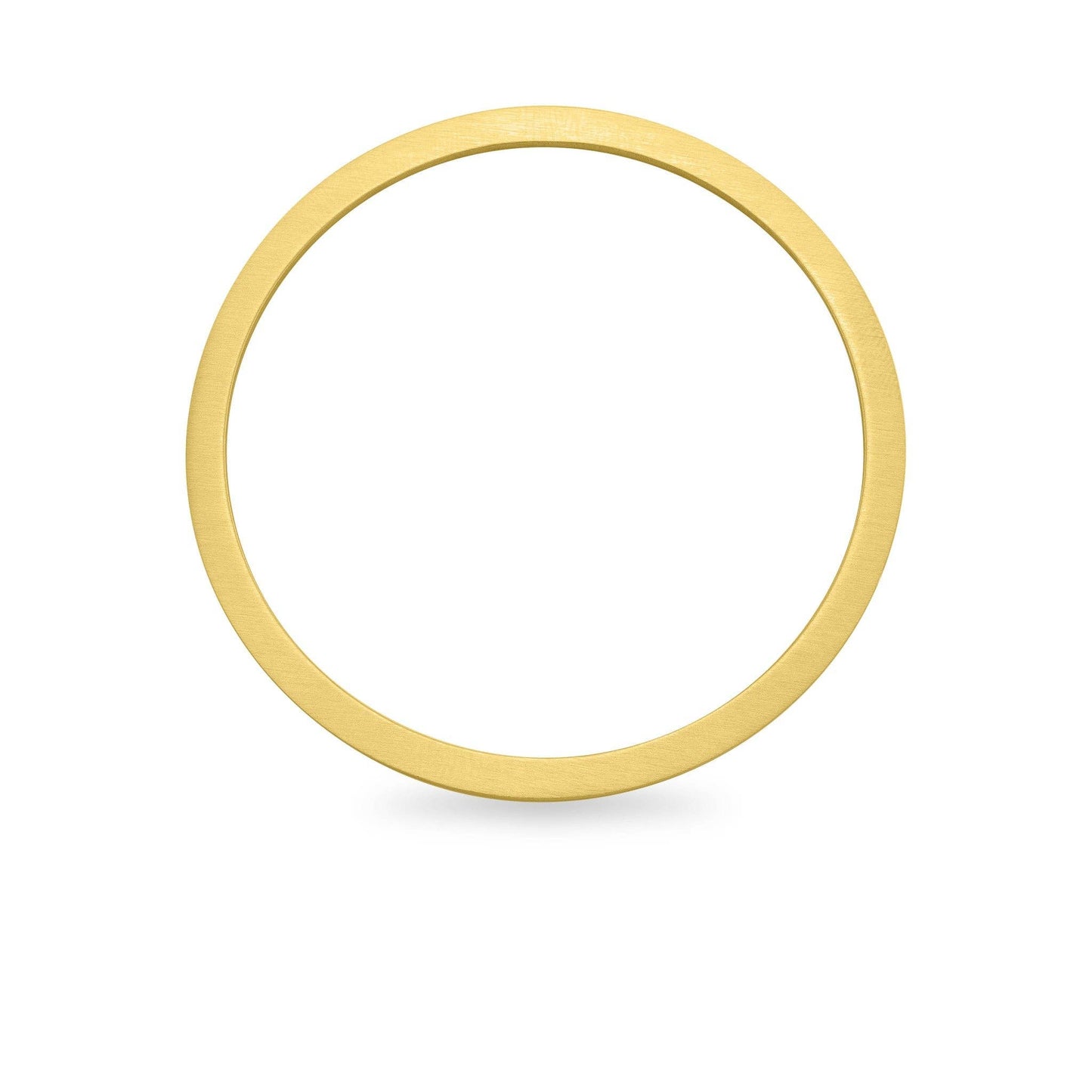 WJW - 10 Pack - 65mm Stainless Steel 18K Gold PVD Coated Blank Bangle Bracelet