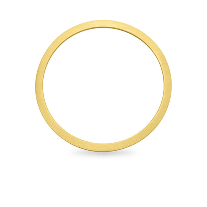 WJW - 10 Pack - 65mm Stainless Steel 18K Gold PVD Coated Blank Bangle Bracelet