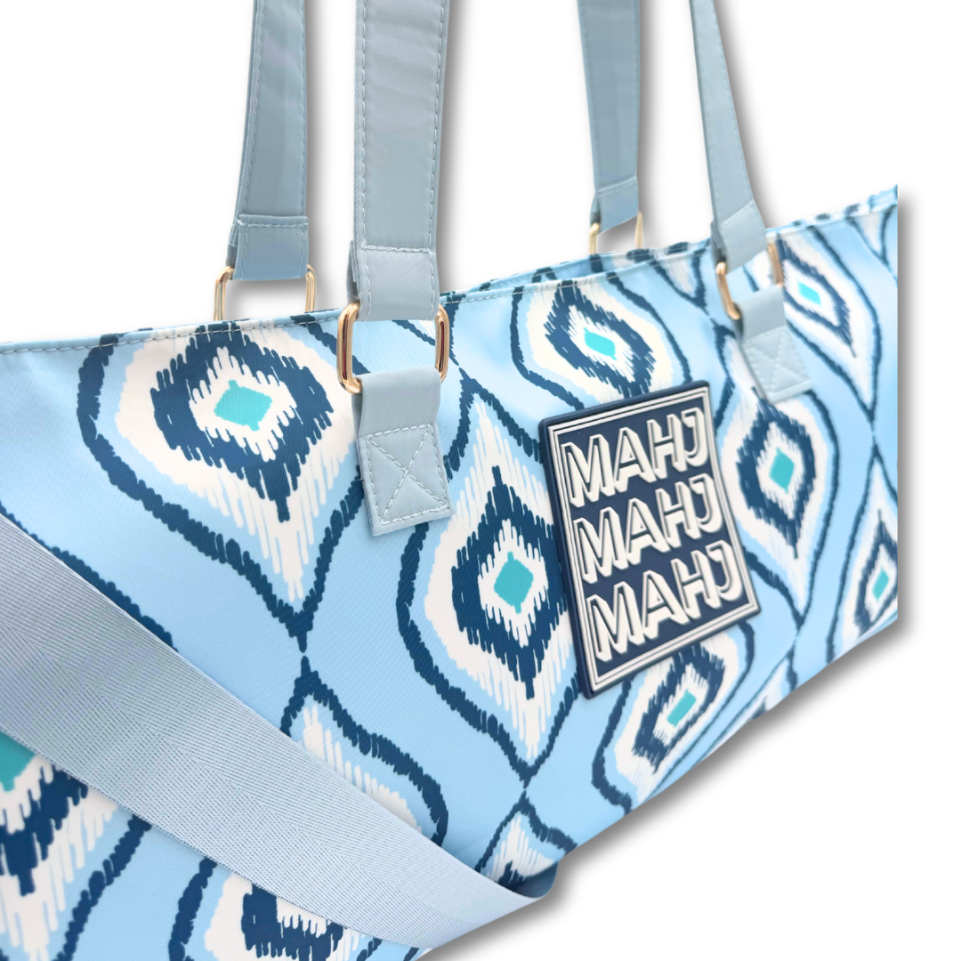 My Fair Mahjong - MAHJONG TOTE BAG  |  Wide with Zipper Closure