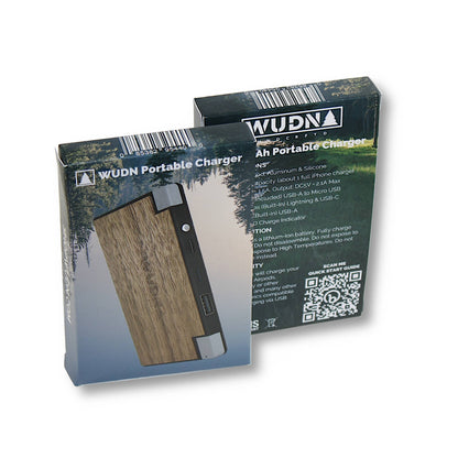 WUDN Handcrafted - Customizable Slim-Dual Wooden Power Bank