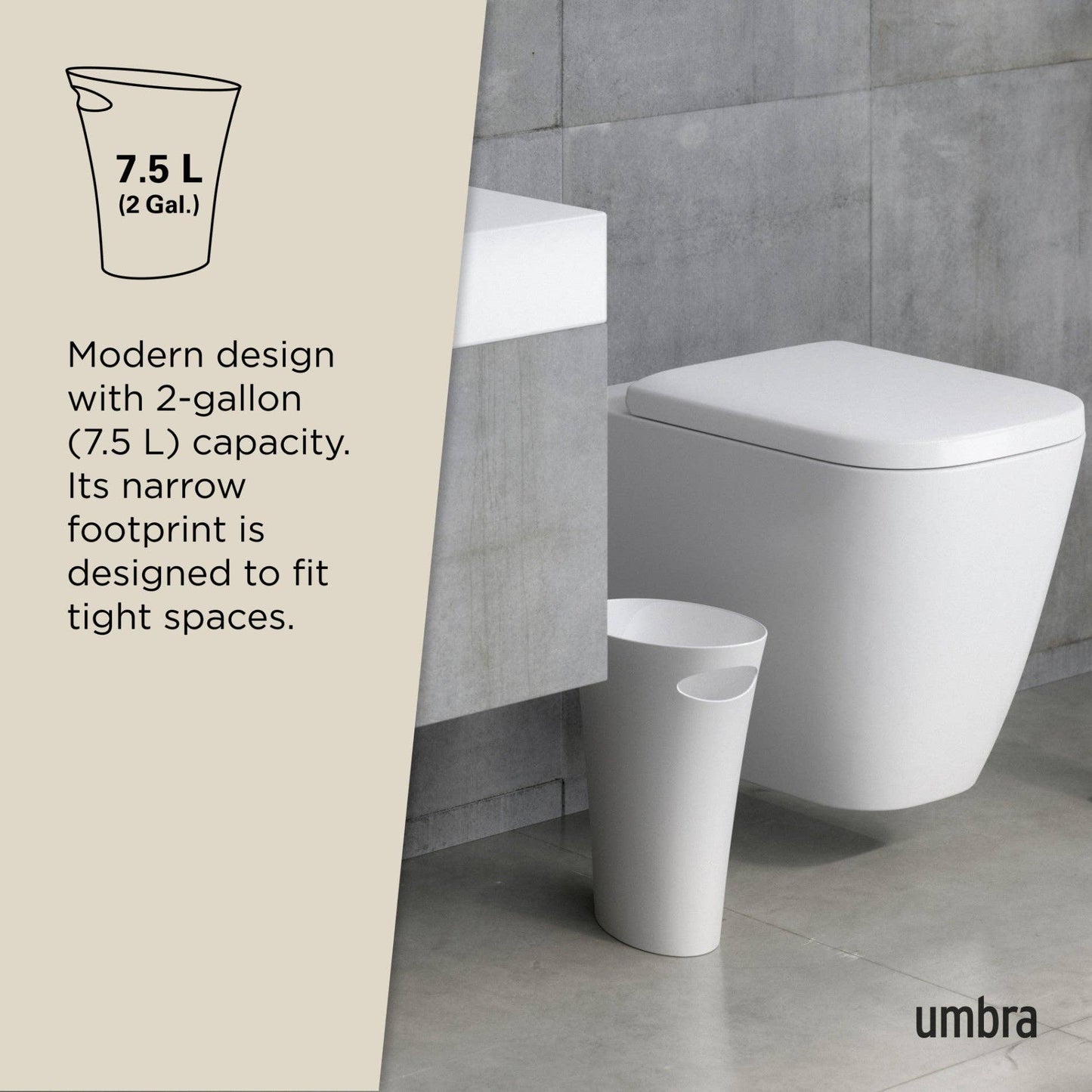 Umbra - Skinny Trash Can