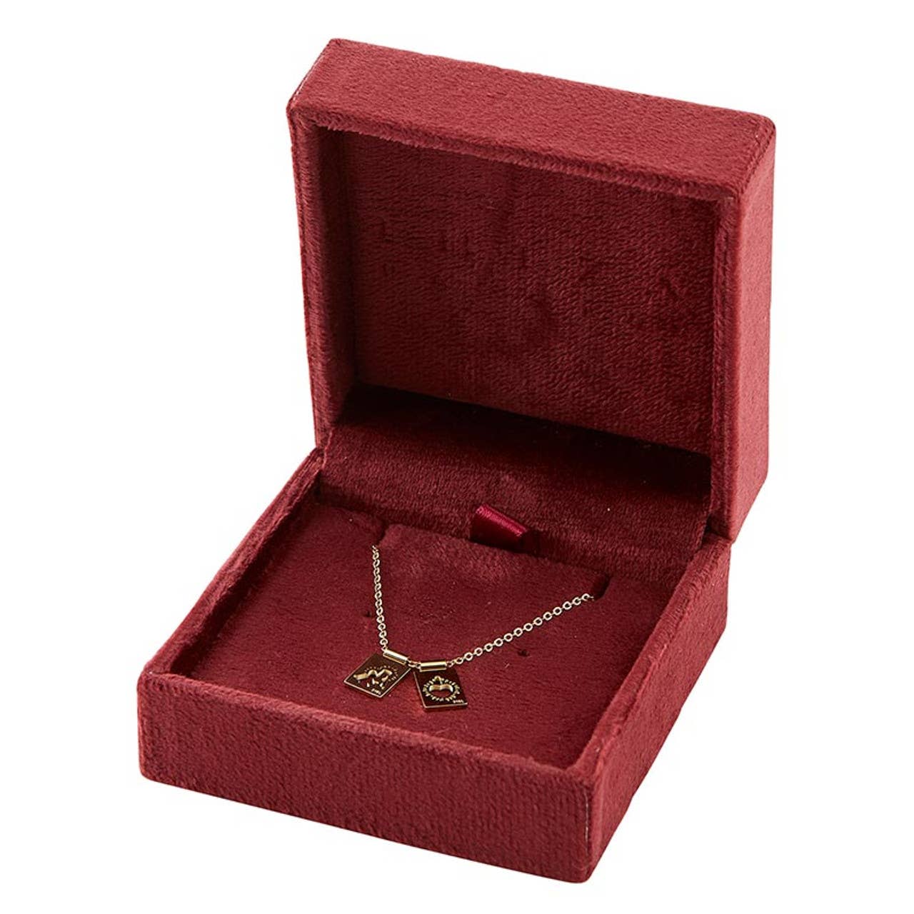 Christian Brands Catholic - Mother And Sacred Heart Mini Scapular Necklace