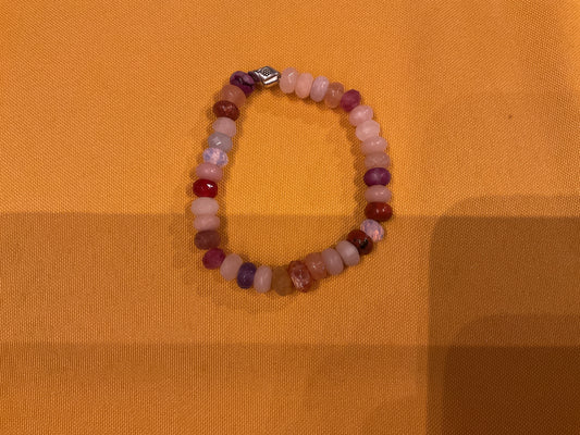 Multi gemstone bead bracelet