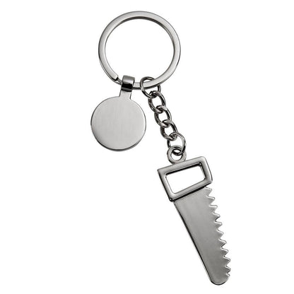 Creative Gifts International Inc. - Saw Keychain with Engraving Tag, 4.75"