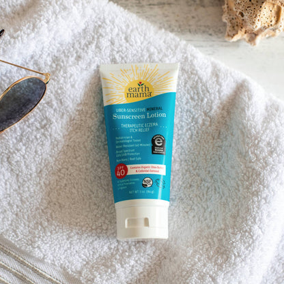 Earth Mama Organics - Uber-Sensitive Mineral Sunscreen Lotion - SPF 40