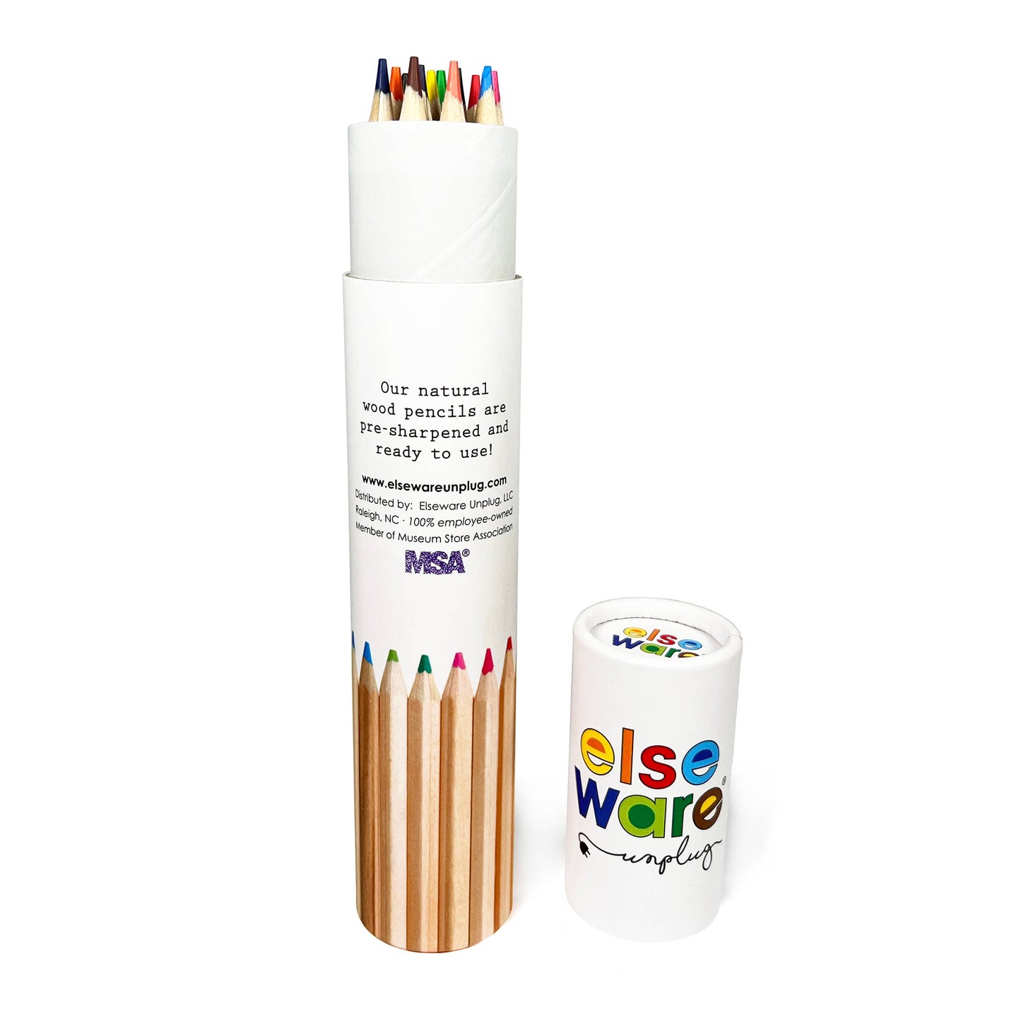 elseware unplug / eco-kids - Colored Pencils - Tall & Travel Size - 12 Colors