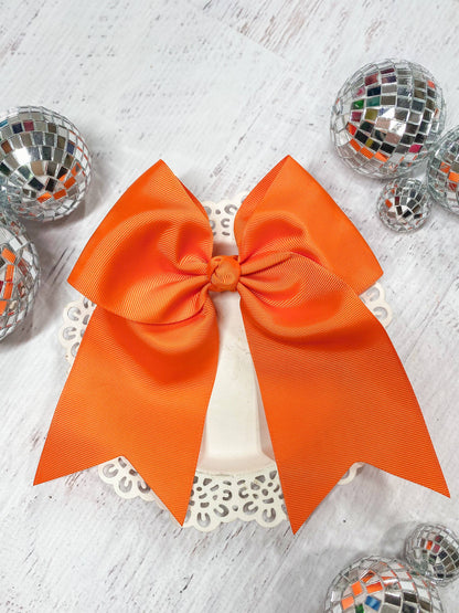 The Hair Bow Company - 6" Cheer Bow - Alligator Clip - 15 Colors - Dance Team Bows