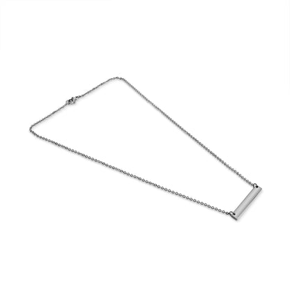 WJW - Polished Blank Stainless Steel Bar Necklace