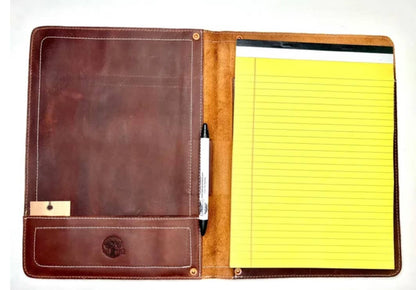 Oak River Company - Large Leather Legal Note Pad Portfolio