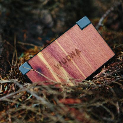 WUDN Handcrafted - Customizable Slim-Dual Wooden Power Bank