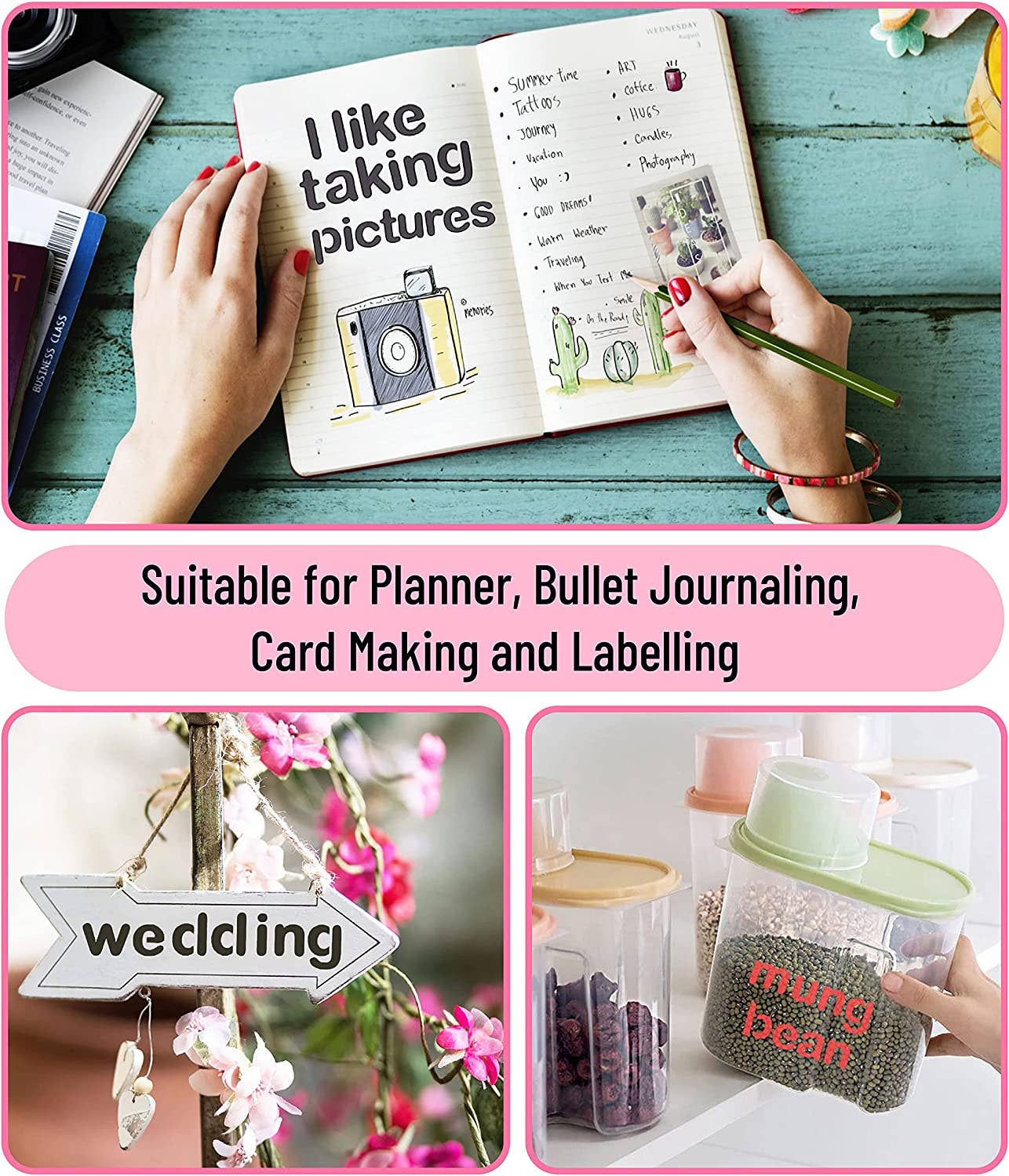 Mr. Pen - Creative Bible Journaling Stencil Set - 14 Sheets