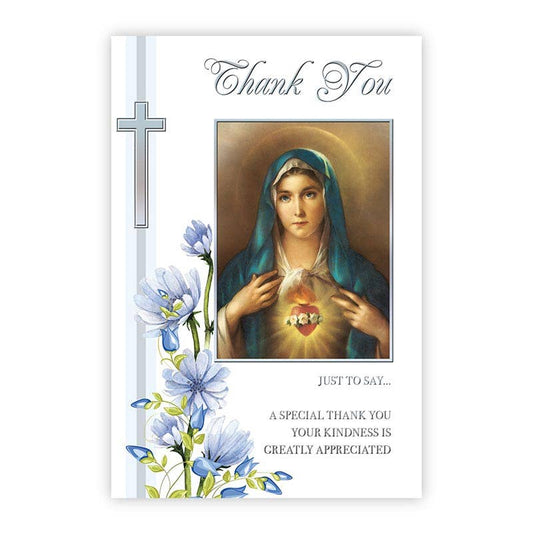 Christian Brands Catholic - Thank You - Heart  of Mary Card