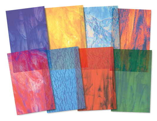 Roylco - Stained Glass Paper -	specialty decorative craft paper