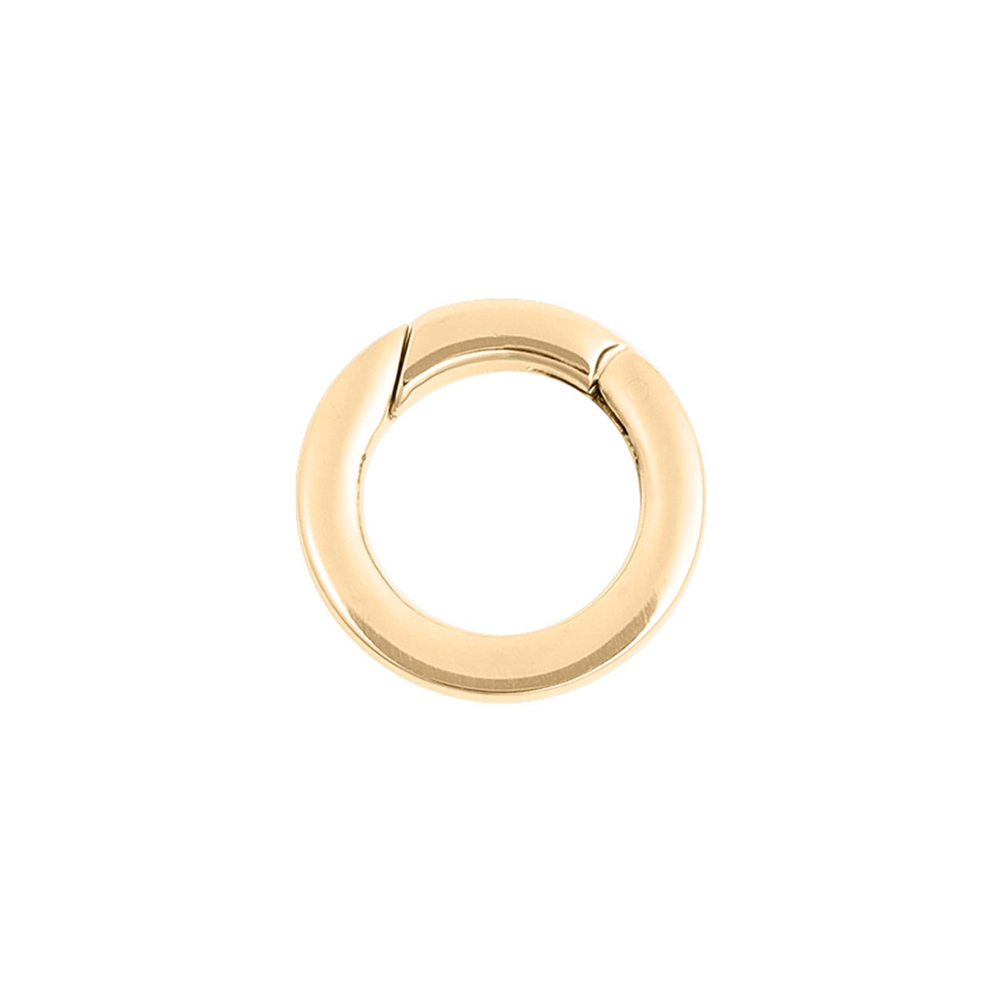 WJW - 18K Gold PVD Stainless Steel Circle Carabiner Charm Clasp