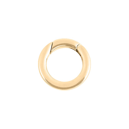 WJW - 18K Gold PVD Stainless Steel Circle Carabiner Charm Clasp