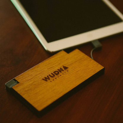 WUDN Handcrafted - Customizable Slim-Dual Wooden Power Bank