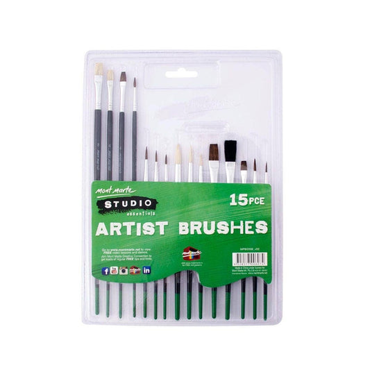 Mont Marte Usa, Inc. - Silver Series Paint Brush Set 15pce