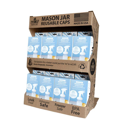 ReCAP® Mason Jar Sprayer Lid, Regular Mouth | Case of 16