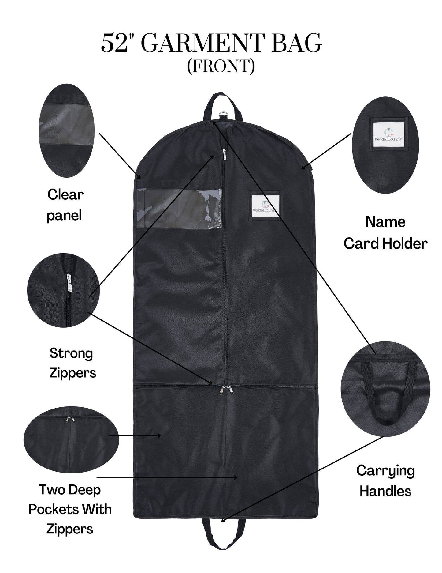 Kendall Country - 52" Waterproof Garment Bag (no Accessory Pouch)