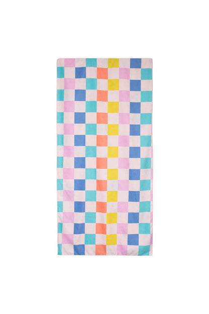 Katydid - Flowers & Check Quick Dry Towel