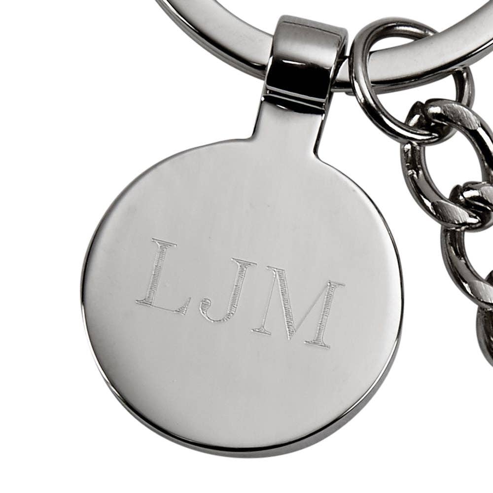 Creative Gifts International Inc. - Saw Keychain with Engraving Tag, 4.75"