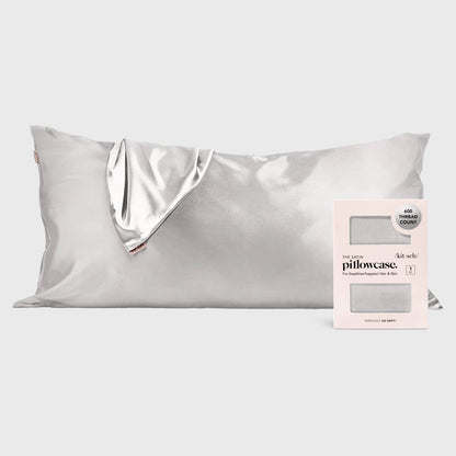 KITSCH - Satin Pillowcase King - Silver