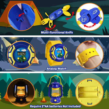 Fun Little Toys - 22 PCS Camping Tent Set with Cooking Facilities