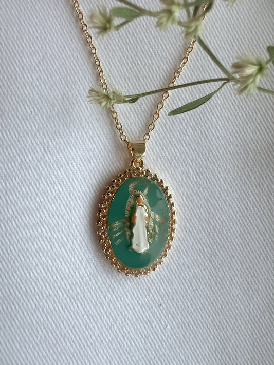 Harleigh Leonards Designs - Miraculous Medal (Medal of Our Lady of Graces) Necklace