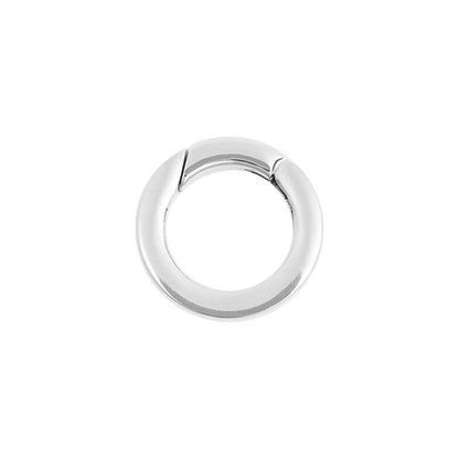 WJW - 18K Gold PVD Stainless Steel Circle Carabiner Charm Clasp