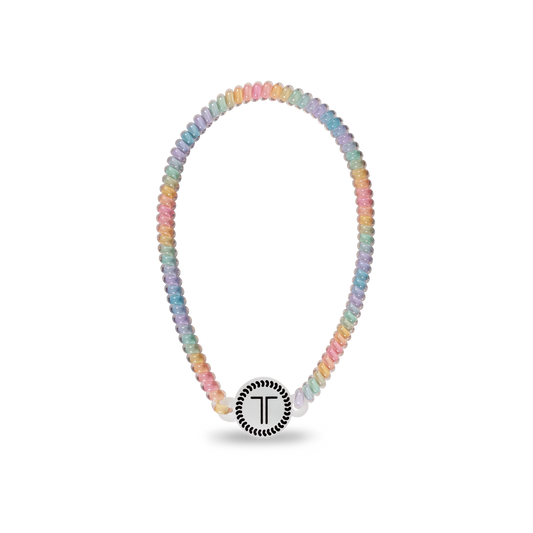 TELETIES - Spiral Hair Coil Headband | Rainbow Road