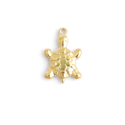 WJW - 18K Gold PVD Stainless Steel Sea Turtle Charm