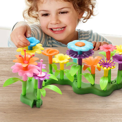 Fun Little Toys - 148PCS Garden Building Toys, Pretend Play, Preschool STEM