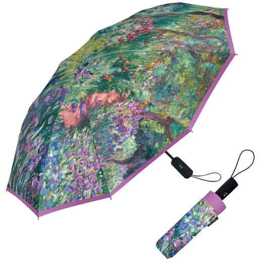 RainCaper - Travel Umbrella - Monet Garden at Giverny