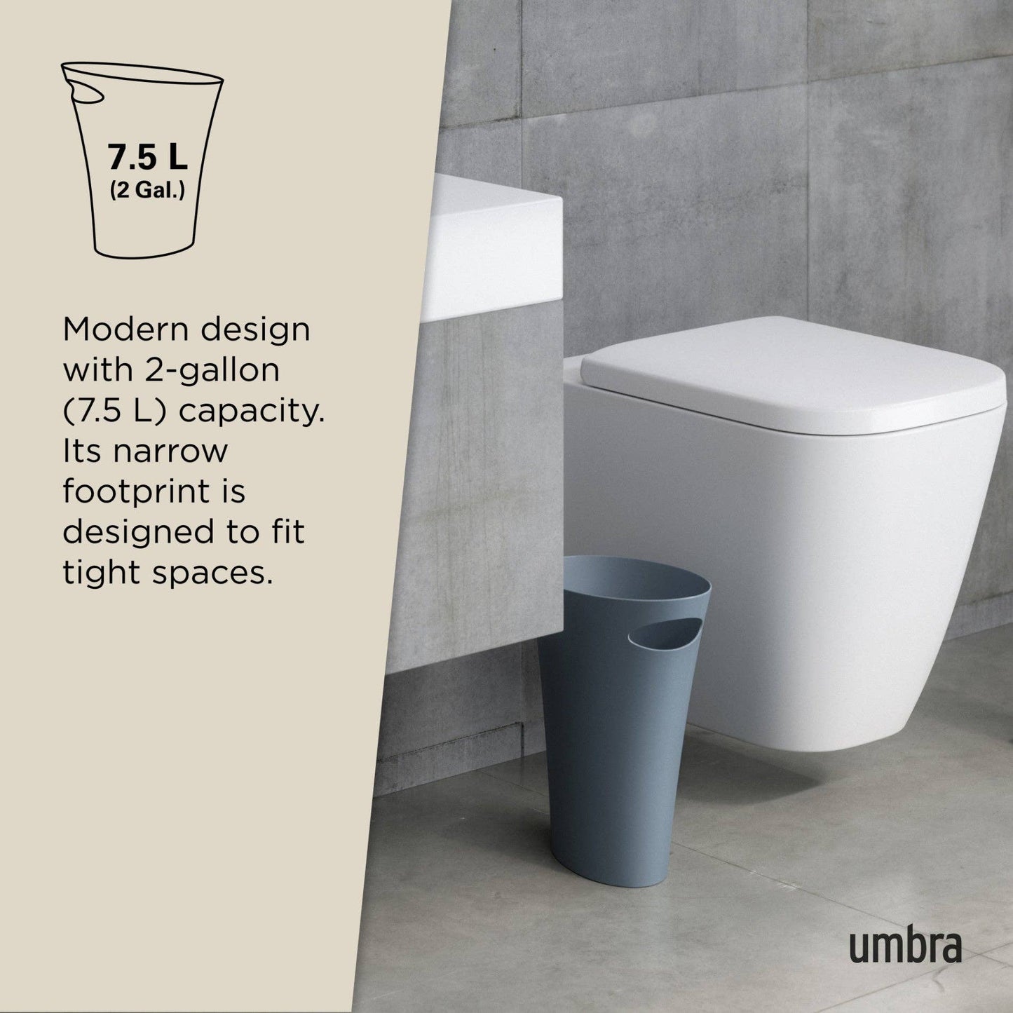 Umbra - Skinny Trash Can