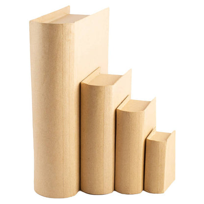 Factory Direct Craft - 4 piece Paper Mache Book Shaped Box Set