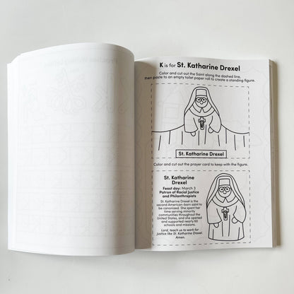 The Little Rose Shop - Catholic ABC Preschool Kindergarten Activity Workbook