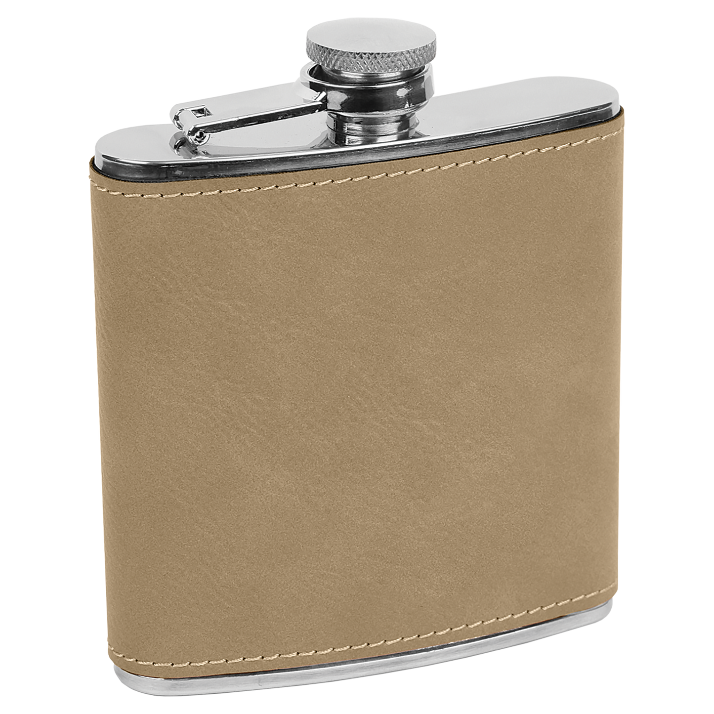 The Rural Home - Custom Engraved Leatherette Flask – Custom Wholesale Gift