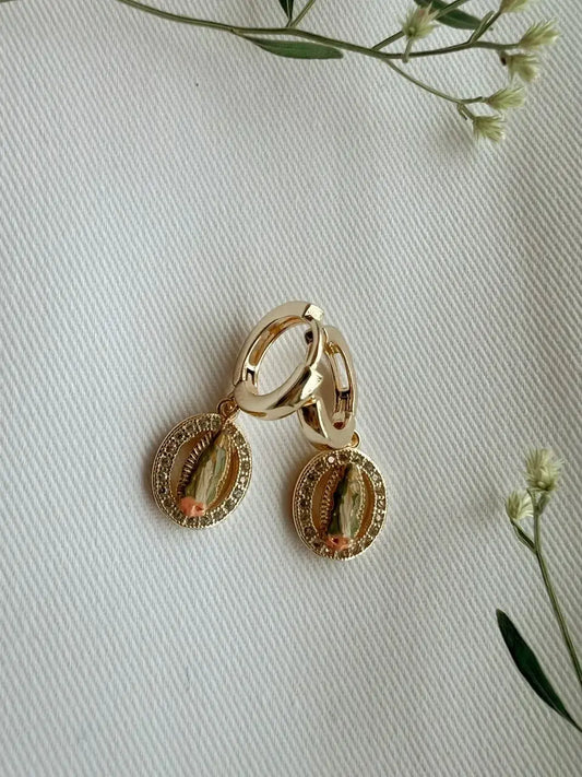 Harleigh Leonards Designs - Madonna Neutral Dainty Dangle Earrings