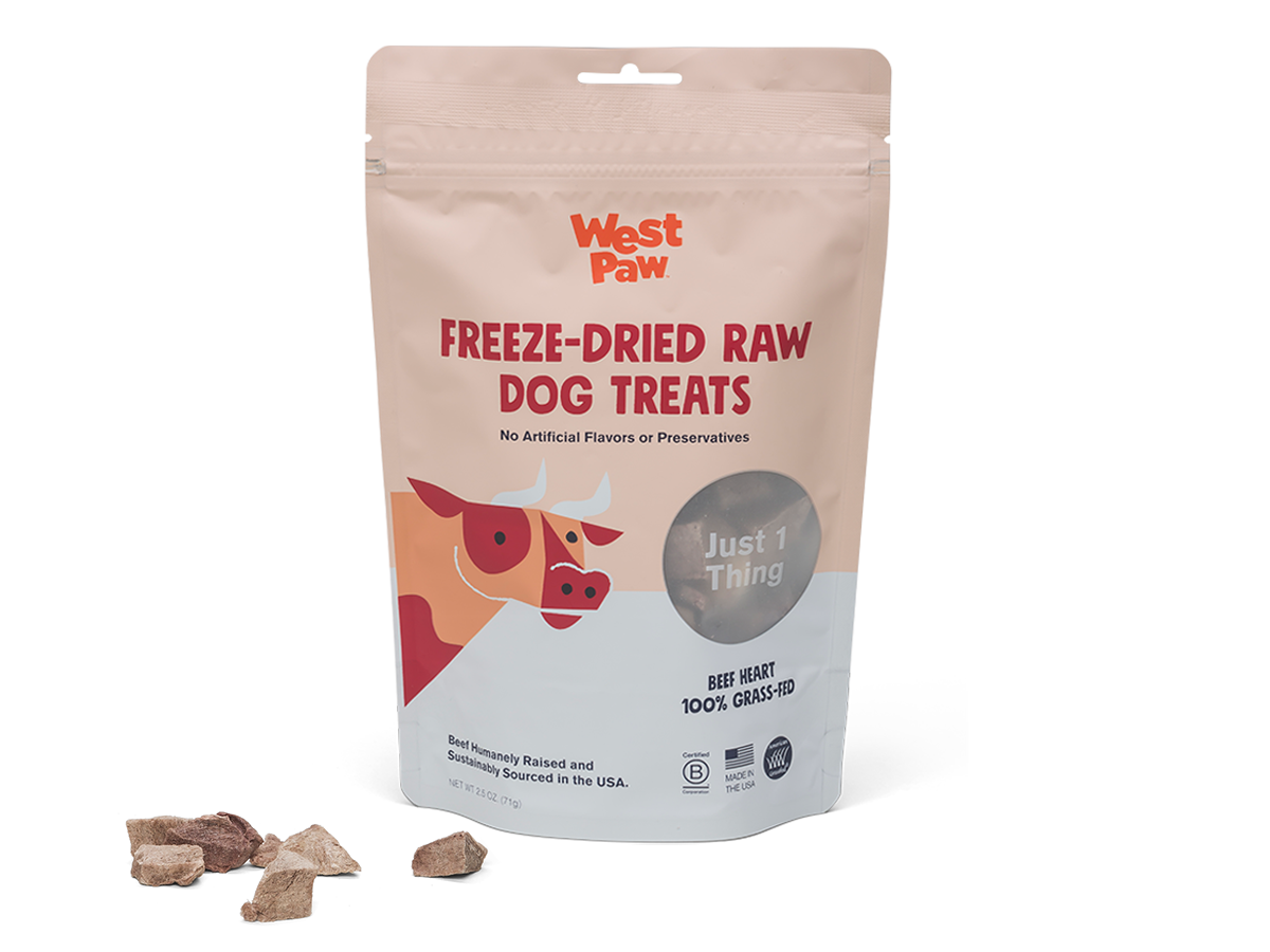 West Paw - Freeze-Dried Beef Heart Single-Ingredient Treats