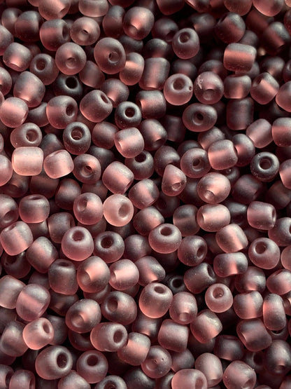 MaddieMayShop - Frost Glass seed beads, 6/m glass beads, Seed Beads Bulk