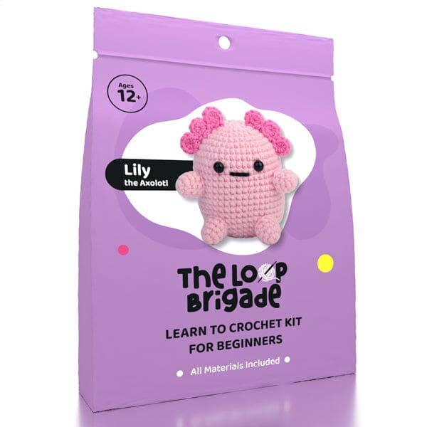 Showcase - The LOOP Brigade: DIY Mini Crochet Kit - Lily the Axolotl