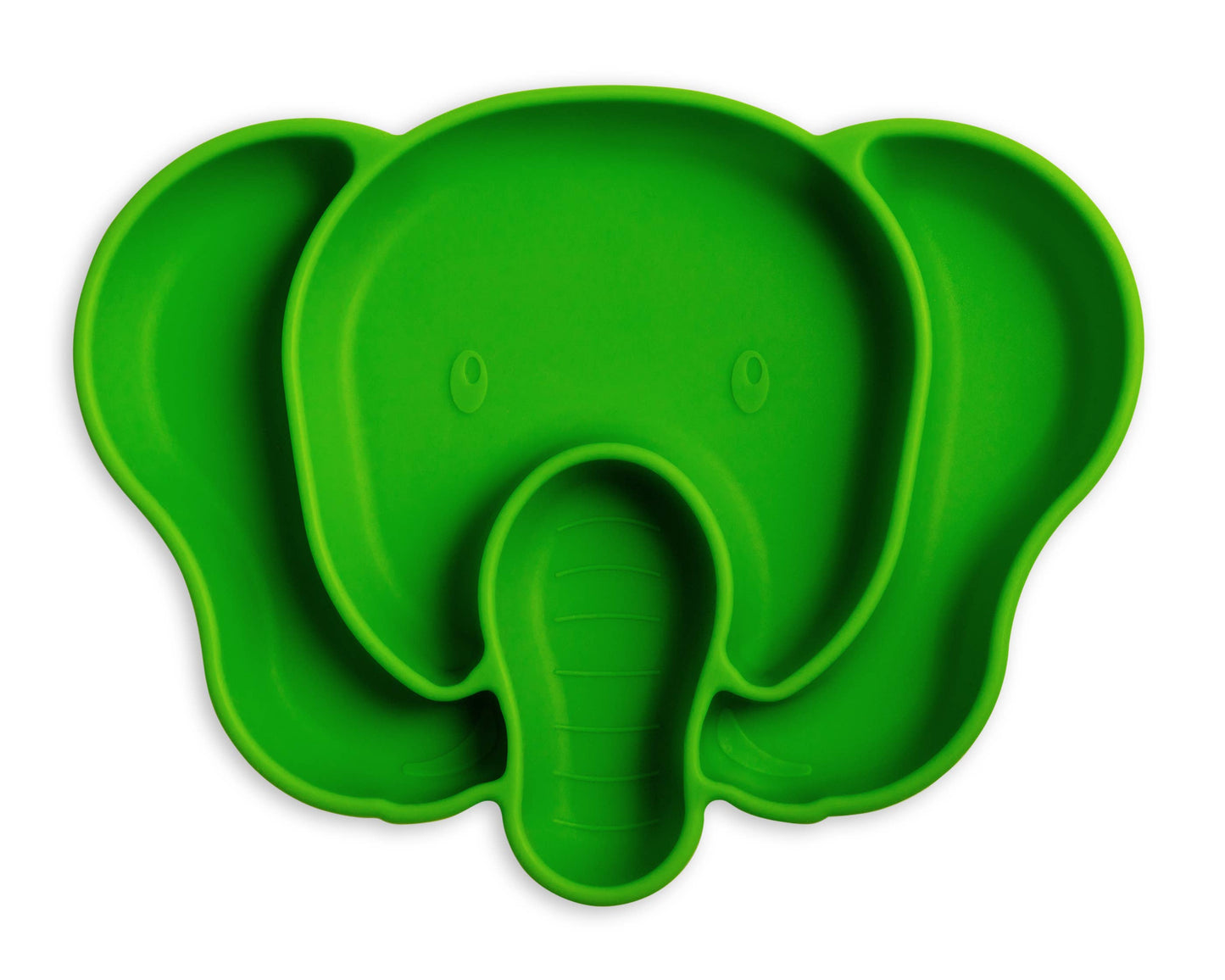 Think - Suction Plate Green Elephant