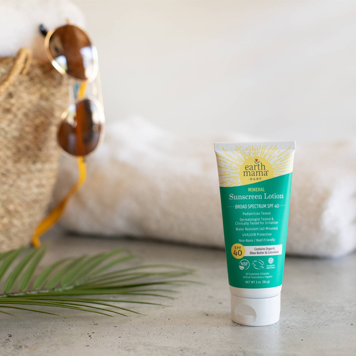 Earth Mama Organics - Baby Mineral Sunscreen Lotion - SPF 40